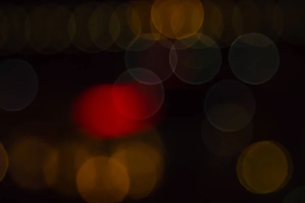 Lumières Nuit Déconcentrées Bokeh — Photo