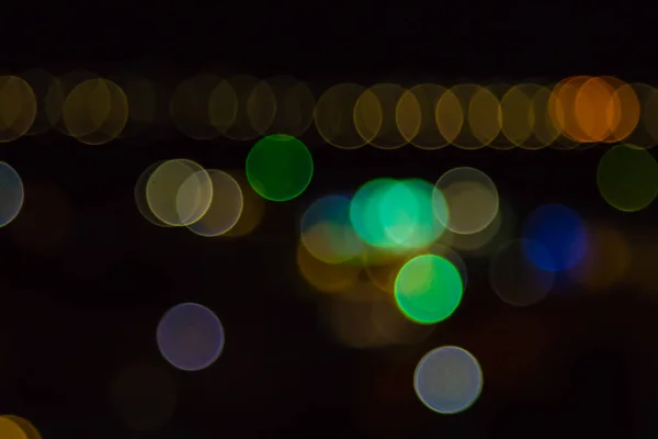 Defocused Night Lights Bokeh — Stock Photo, Image