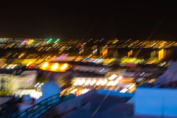 Defocused Night Lights Bokeh — Stock Photo, Image