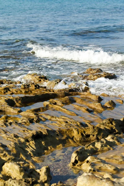 Deniz Dalga Taş Köpük — Stok fotoğraf