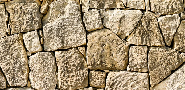 Pedra Pavimentação Fundo Cerca Parede — Fotografia de Stock