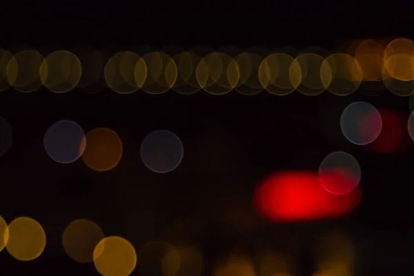 Defocused Night Lights Bokeh — Stock Photo, Image