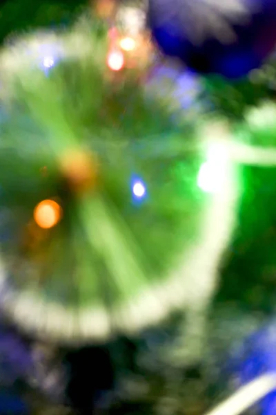 Defocused Noel Süslemeleri Noel Işıkları — Stok fotoğraf