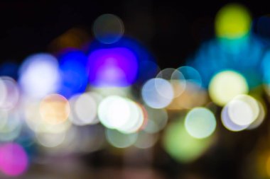 ufuk gece ışıklar bokeh;