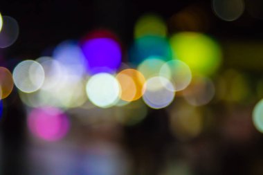 ufuk gece ışıklar bokeh;