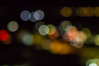ufuk gece ışıklar bokeh;