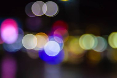 ufuk gece ışıklar bokeh;