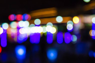 ufuk gece ışıklar bokeh;