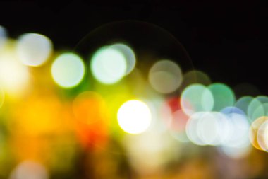 ufuk gece ışıklar bokeh;