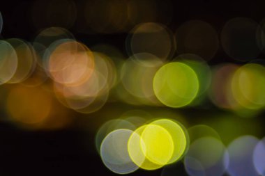 ufuk gece ışıklar bokeh;