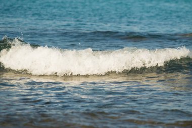 Sahilde, manzara sörf dalga deniz