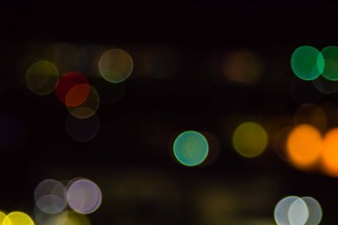 ufuk gece ışıklar bokeh;