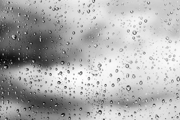 Regnet Droppar Glaset Bakgrund — Stockfoto