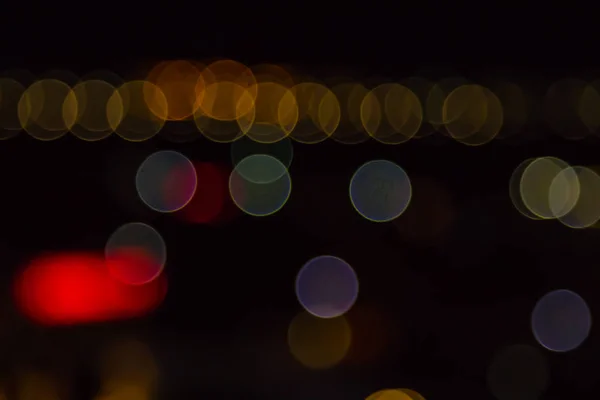 Defocused Night Lights Bokeh — Stock Photo, Image