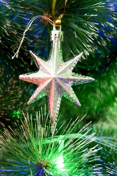 デフォーカス クリスマスの装飾はライト クリスマス — ストック写真