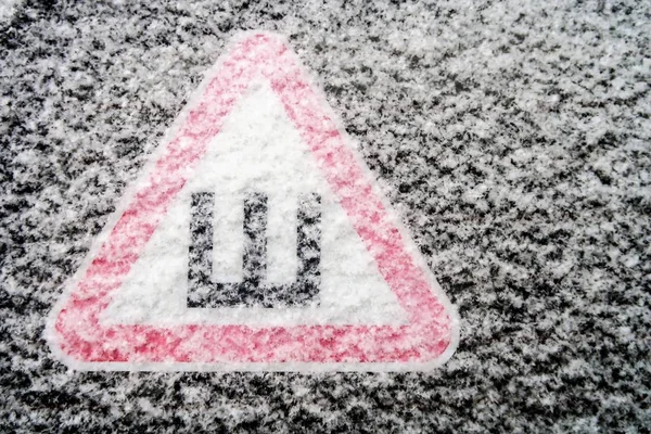 Schild Mit Gummiüberzug Schatten — Stockfoto