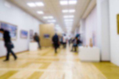 defocusing, alışveriş merkezinde yürüyen insanlar