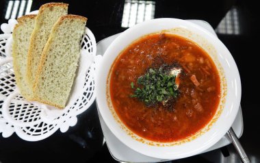 çorba Pancar çorbası yemek masada