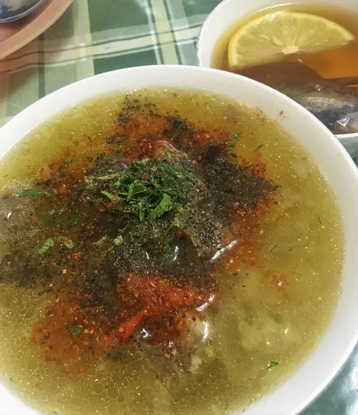 Їжа Суп Травами Чай — стокове фото