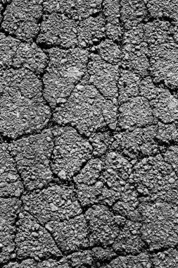 Gri çatlaklar asfalt