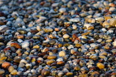 ıslak yuvarlak çakıl arka plan