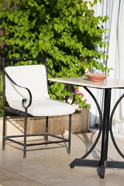 Chaises Tables Dans Rue Café Intérieur — Photo