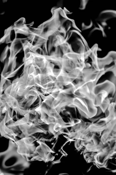 Λευκό Καπνό Πάνω Μαύρο Φόντο Άντληση — Φωτογραφία Αρχείου