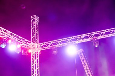 Festivaller duman bulanık gece aydınlatma