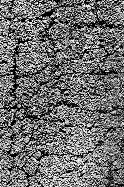 Серый Асфальт Трещинах — стоковое фото