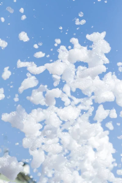 Espuma Sabão Contra Céu — Fotografia de Stock