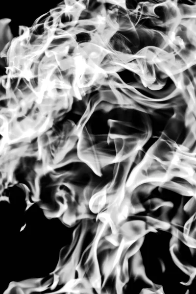 Fumo Bianco Sfondo Nero Astrazione — Foto Stock