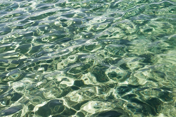 Türkisfarbene Wasserwellen Hintergrundtapete — Stockfoto