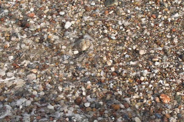 鹅卵石海滩 海滨景观 — 图库照片