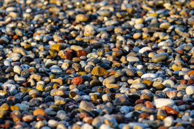 ıslak yuvarlak çakıl arka plan