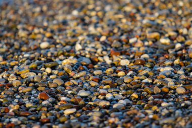 ıslak yuvarlak çakıl arka plan