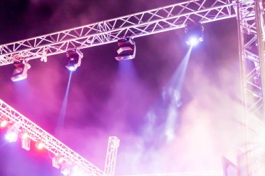 Festivaller duman bulanık gece aydınlatma