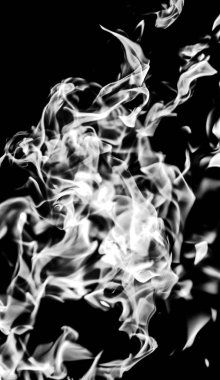 Beyaz siyah bir arka plan üzerinde soyutlama duman