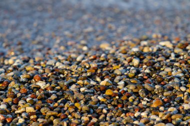 ıslak yuvarlak çakıl arka plan