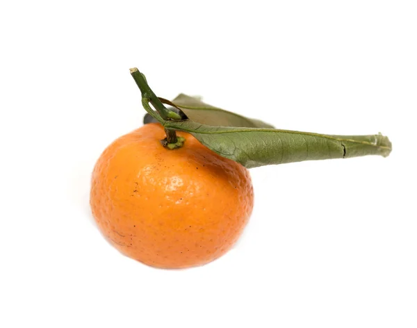 Mandarinen Auf Weißem Hintergrund Isoliert — Stockfoto