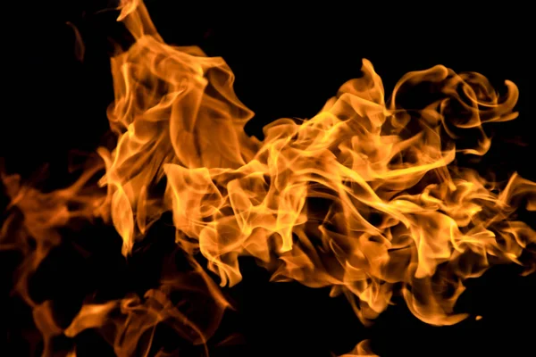 Fire Flames Black Background Royalty Free Stock Photos