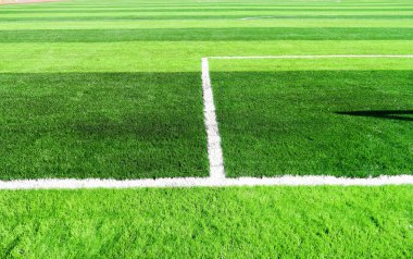 boş yapay futbol sahası 