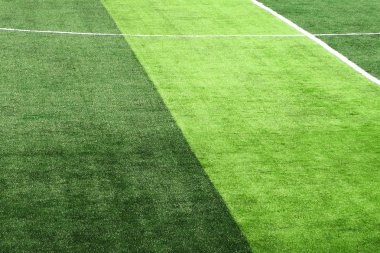 boş yapay futbol sahası 