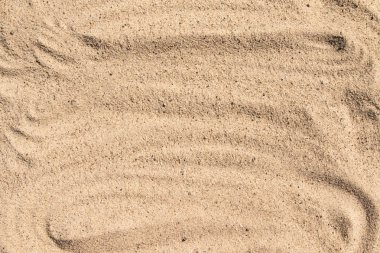 Arka plan olarak sarı kum yüzeyi