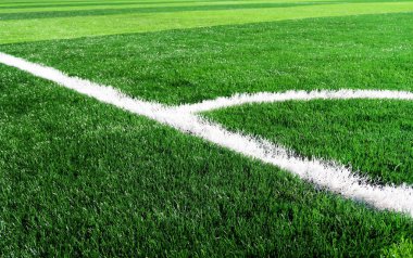 boş yapay futbol sahası 