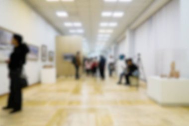 defocusing, alışveriş merkezinde yürüyen insanlar