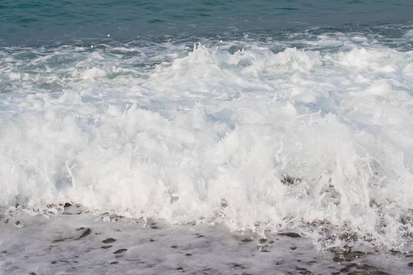 Krajina Mořských Vln Pláži — Stock fotografie