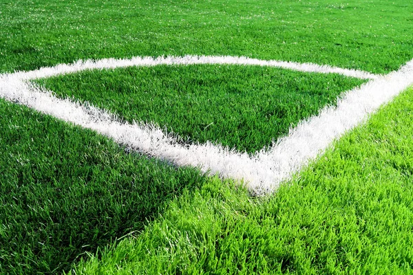 Empty Artificial Football Field — Stock Photo, Image