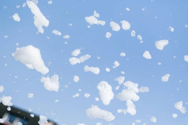 Schiuma Sapone Contro Cielo — Foto Stock