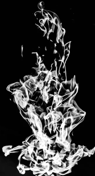 white smoke on a black background, abstraction