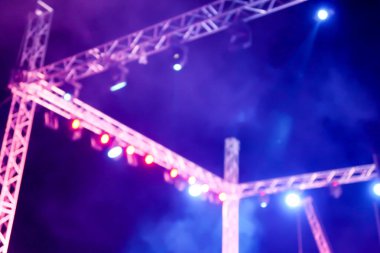 Festivaller duman bulanık gece aydınlatma